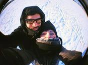 LOMOGRAPHY domenica mattina neve, estintore rosso, inquietanti doppie esposizioni, Diana Kodak 400VC