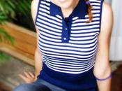 OOTD: navy stripes denim