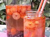 Detox water Mirtilli, fragole bacche Goji