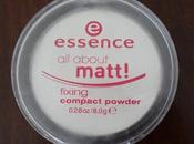 Recensione: essence about matt! fixing compact powder