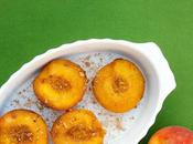 Pesche cotte cannella amaretti Roasted peaches with cinnamon cookies