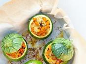 Zucchine rotonde ripiene vegane Vegan stuffed round zucchini recipe