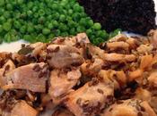 Salmone Semi, Riso Venere Piselli