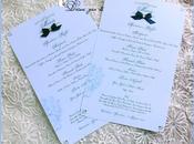 Menu' matrimonio "blue night" wedding menu