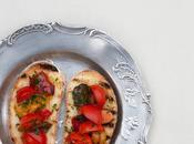 Bruschettine verdure light Light Italian bruschetta