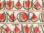 Free Cross Stitch Alfabeto anguria