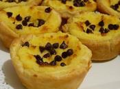 Pasteis nata, ovvero paste alla crema, gocce cioccolato