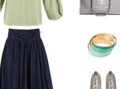 Look andare lavoro: colore pistacchio, grigio denim.