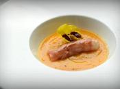 Vellutata zucca roll mazzancolle allo zenzero prosciutto crudo croccante "food experience" primi d'italia