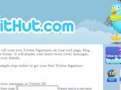 Crea Badge Twitter personalizzato TwitHut