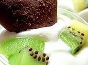 Panna cremosa kiwi cuor cioccolato