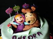 Masha Orso torta compleanno Aurora