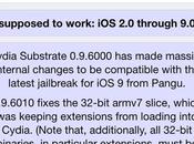 Jailbreak 9.x.x Saurik aggiorna Cydia Substrate Installer [Vers. 0.9.6011, Vers. 1.1.26]