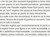 Gabriele Muccino Facebook: “Pasolini? Regista amatoriale fuori posto”