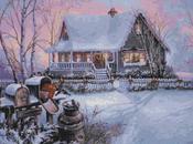 Schema punto croce: Paesaggio natalizio_8