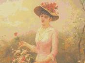 Schema punto croce: Dama elegante (Charles Amable Lenoir)