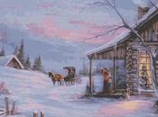 Schema punto croce: Paesaggio Natalizio_16