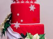 Christmas wedding cake