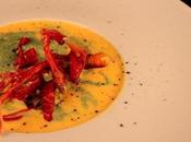 Vellutata zucca pomodori secchi spinaci