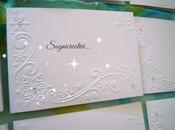 Partecipazioni matrimonio cristalli neve, copertine libretto messa bigliettini bomboniera