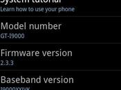 Nuovo firmware Android 2.3.3 Samsung Galaxy