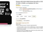 Offerta MicroSD Kingston Classe 50,78 euro Amazon
