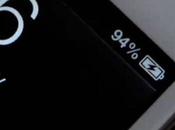iPhone Plus sulla percentuale della batteria
