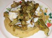 Insalata baccala', ceci carciofi salade morue avec pois chiches artichauts salad with chickpeas artichokes