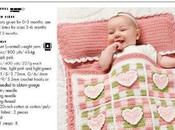 Copertina-sacco nanna all'uncinetto Cuori Quadri "Hearty Crochet sack baby blanket