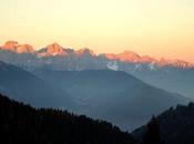 L'alba sulle cime Lagorai durante Trentino sunrise