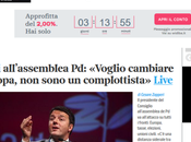 Quello renzismo dice (169) Renzi resta: “Voglio cambiare l’Europa!”. sulla prosopopea Peanuts sfaticata dalla torre eburnea politica.