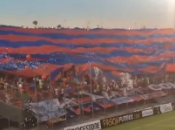 (VIDEO)Fans Cerro Porteño with giant flag Cobresal Coppa Libertadores 25.2.2016