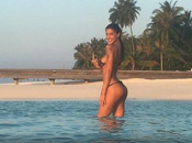 Belen Rodriguez vacanza alle Maldive