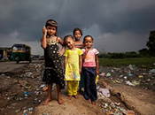 Ritratti slum gujurat, india