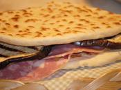 Piadina fatta casa salame cotto melanzane grigliate