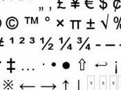 Scrivere caratteri simboli particolari testo