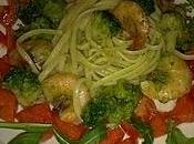 ...linguine gamberi broccolo siciliano...
