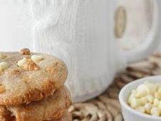 Frollini farro, burro salato cioccolato bianco