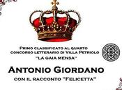 vincitori quarto concorso letterario Villa Petriolo GAIA MENSA". Primo premio "Felicetta" Antonio Giordano