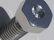 Bolt readymade object Insilvis appendiabiti Swarovski