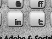 Pack icone Adobe Social Media color argento