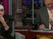 David Letterman Lady Gaga mangia carta