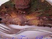 Torta pesche, amaretti cacao