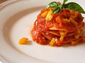 Lasagnette pasta fresca pomodoro dadolata peperoni pomodori