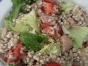 insalata grano saraceno,tonno,pomodorini,insalata verde