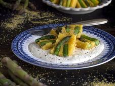 Asparagi polenta crema formaggio