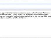 Apple aggiorna l’Assistente Migrazione passaggio Snow Leopard Lion