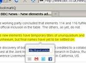 BookmarkQ servizio condividere testo selezionato pagina