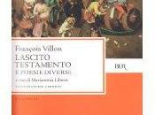 Remainders n.3: François Villon, “Lascito. Testamento. Poesie diverse”