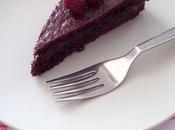 Choco+cherry light cake